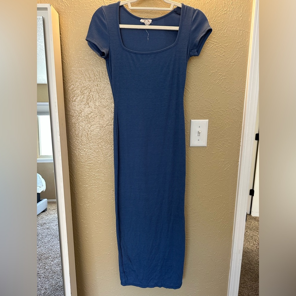 See You Monday Blue Midi Dress